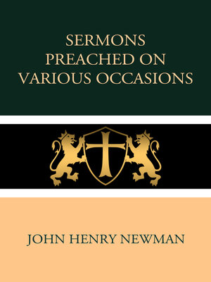 cover image of Sermons Preached on Various Occasions
